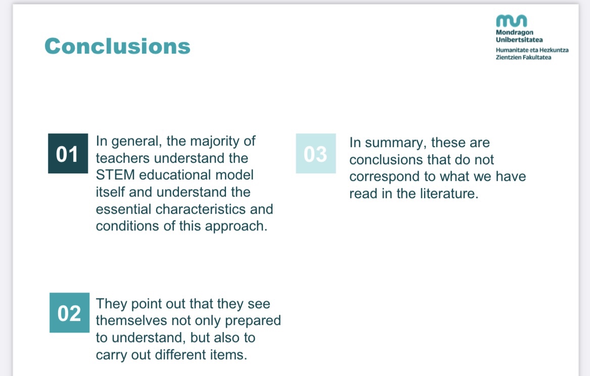 Teachers’ perceptions of the STEM educational model – Patricia Aránzazu ...